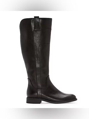 NWB Frye and Co. Womens Giovanna Stacked Heel Riding Boots Black Size 6WW